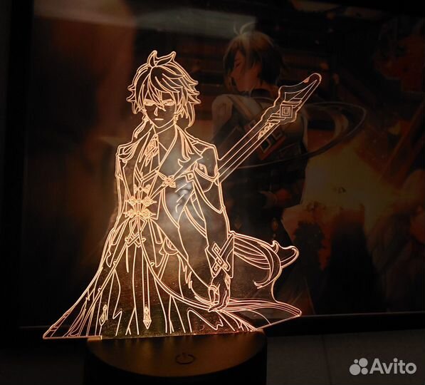 Genshin impact фигурка ночник