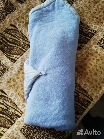 Конверт одеяло на выписку для мальчика