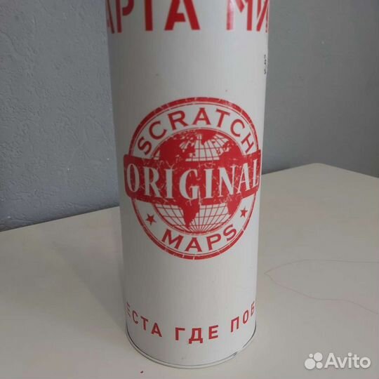 Карта мира стираемая новая