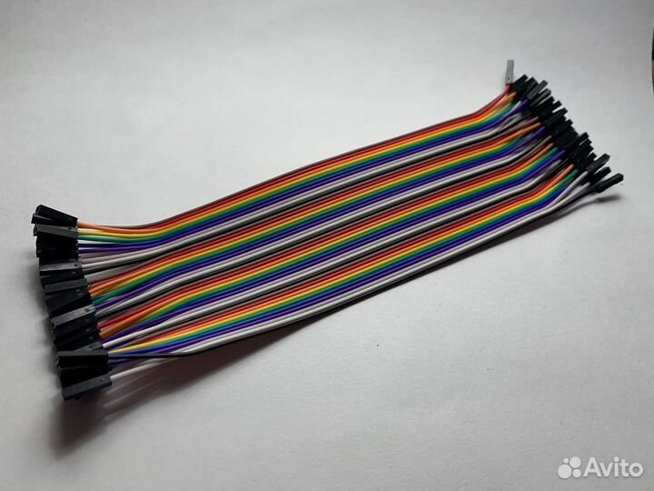 Провода для макетной платы 40шт 20см (MM, MF, FF)