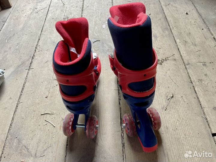 Детские роликовые коньки человек-паук