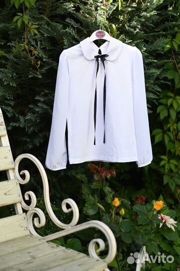 Блузка белая школьная 134