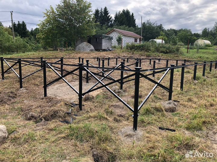 Фундамент из винтовых свай под ключ