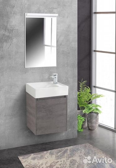 Тумба с раковиной Belbagno Kraft Mini 50 R подвес