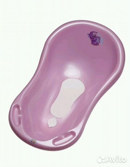 Ванночка со сливом и противоскользящим ковриком