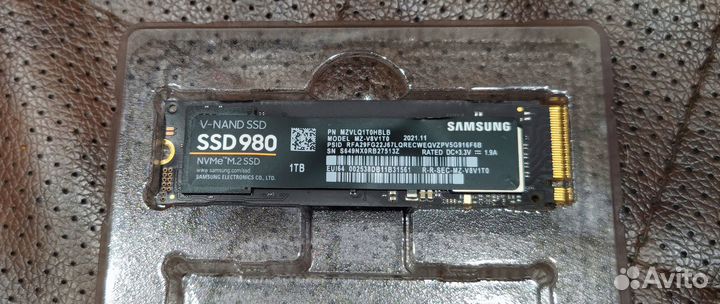 SSD samsung 980 1tb, nvme