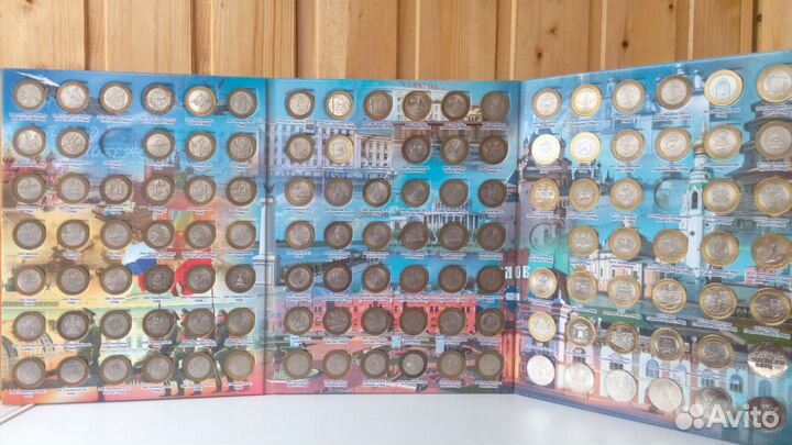 Коллекция монет биметалл 124шт