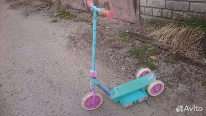 Самокат детский трехколесный бу