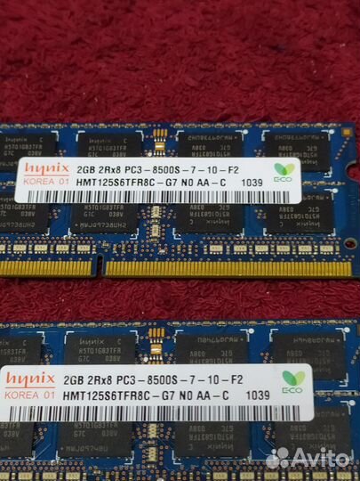 Оперативная память для ноутбука DDR3 2Gb