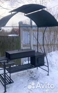 Мангал в стиле лофт