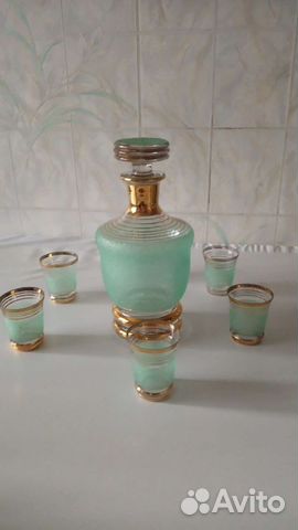 Графин стеклянный с 6стопками