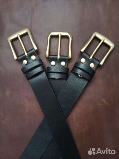 Мужской кожаный ремень