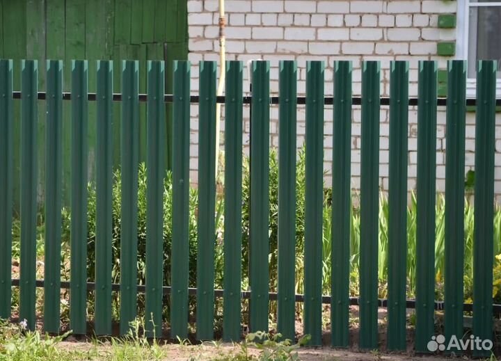 Забор металлический цена за метр под ключ