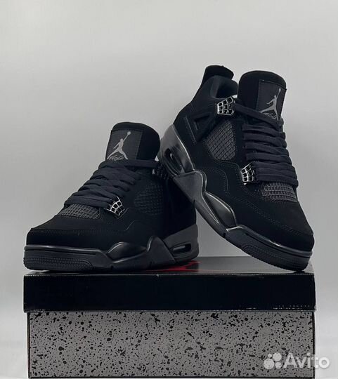 Nike Air Jordan 4 Retro black (M:а44)