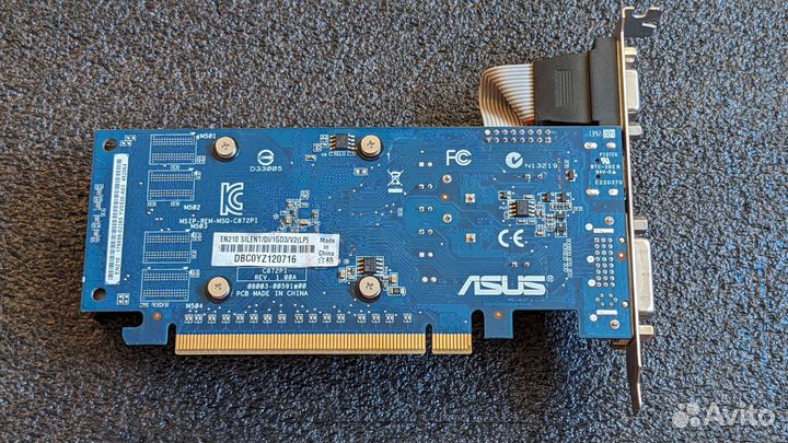 Видеокарта asus EN210 silent LP GeForce 210 1GB