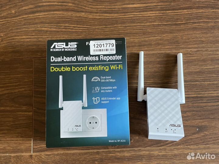 Wi-Fi точка доступа asus RP-AC55