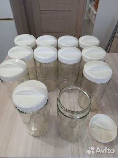 Банки для сыпучих продуктов стекло