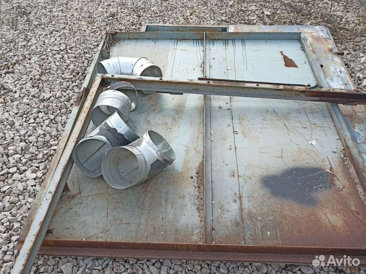 Ворота гаражные металлические бу