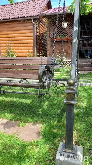 Садовые качели кованые