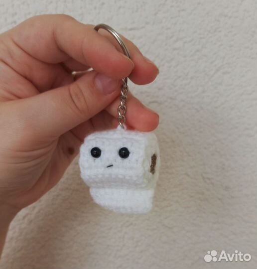 Амигуруми брелки вязаные гусь, зайка, лягушка