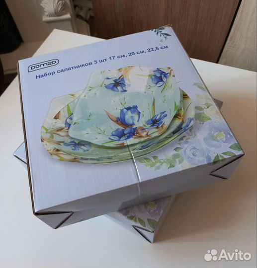 2 Набора салатников из 3-х штук, новый