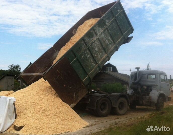 Опилки с доставкой от 3х кубов