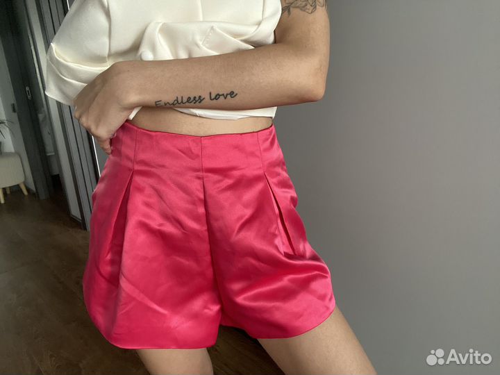 Шорты фуксия розовые под zara