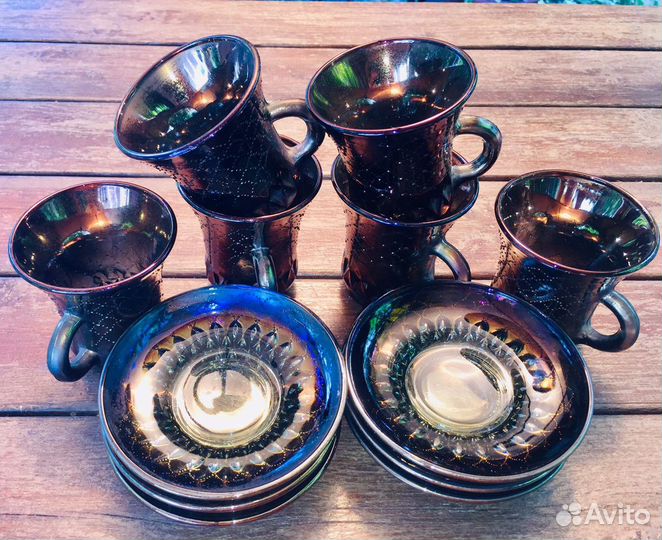 Кофейный сервиз из стекла СССР