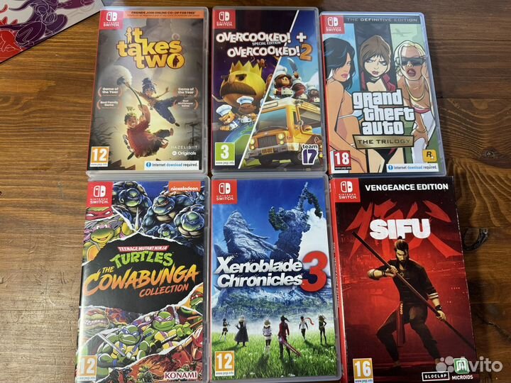 Nintendo switch oled с играми