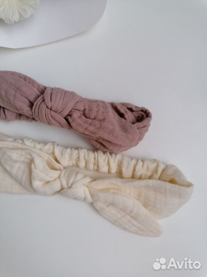 Новые бантики повязки салохи на девочку комплектом