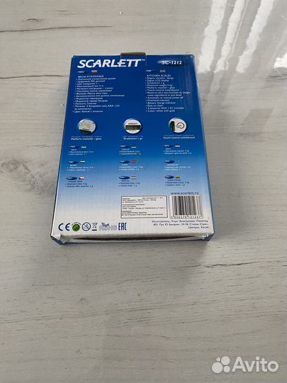 Весы кухонные электронные Scarlett sc 1212