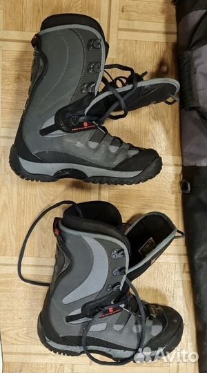 Комплект: сноуборд, ботинки, крепления, чехол