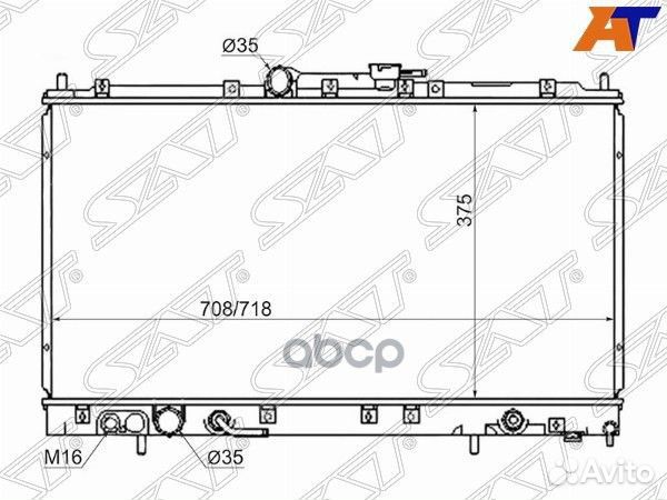 Радиатор Mitsubishi Galant 96-03 MC0002-E0 Sat