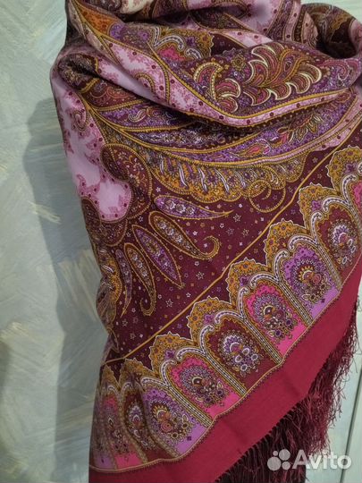 Павловопосадский платок шерсть