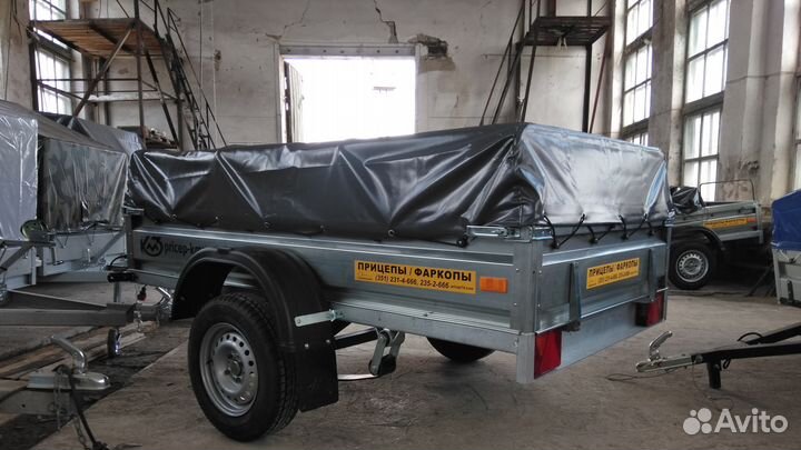 Прицеп оцинкованный кмз B1 удлиненный 2,2х1,26 м