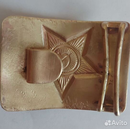 Пряжка (бляха) для ремня латунь армейская СССР