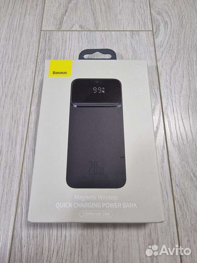 Беспроводной магнитный Повербанк Baseus 10000mah