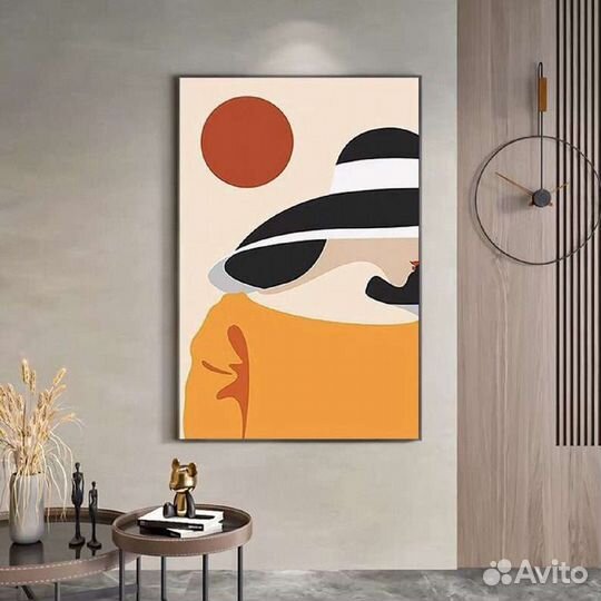 Современная картина маслом девушка