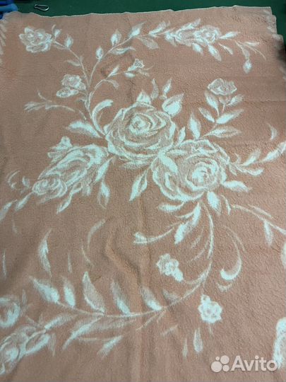 Одеяло шерстяное СССР большое