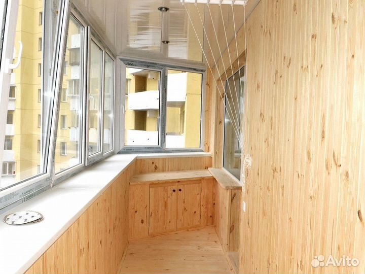 Окна на балкон с отделкой