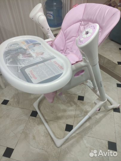 Стульчик для кормления плюс электрокачели carello