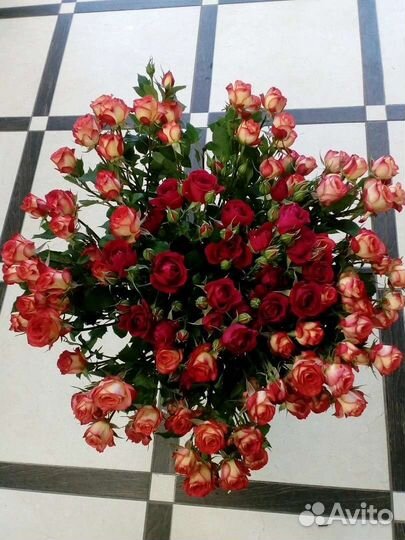 Цветы розы букет