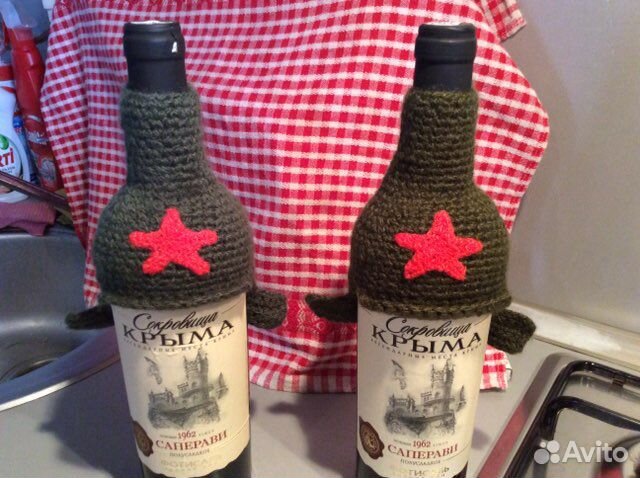 Буденоовка сувенирная на бутылкуПодарок 23 февраля