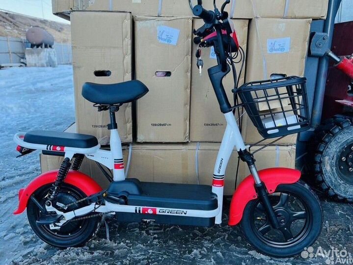 Электроскутер green, 45 км/ч