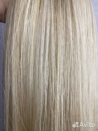 Натуральные волосы славянка блонд