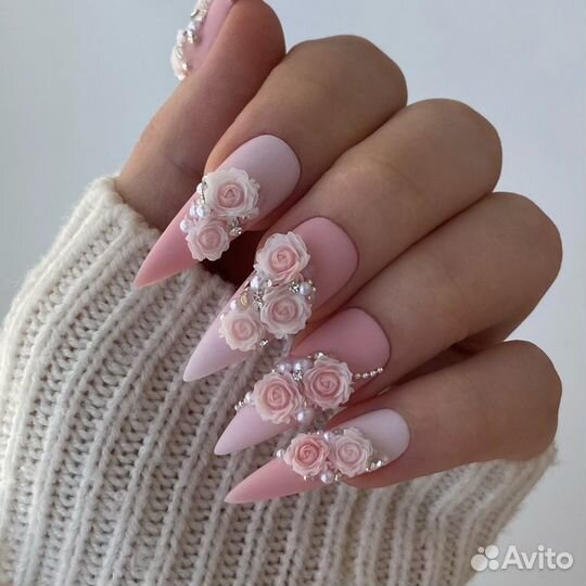 Маникюр наращивание экстра крейзи crazy