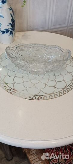 Ваза хрустальная ладья