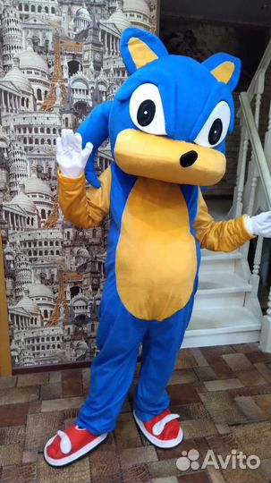 Супер герой Соник анимация ростовая кукла