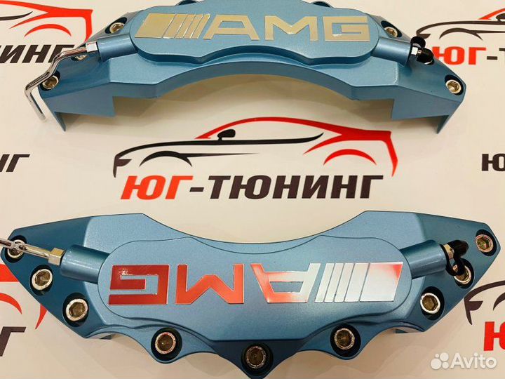 Накладки на суппорт Mercedes Benz AMG Синие