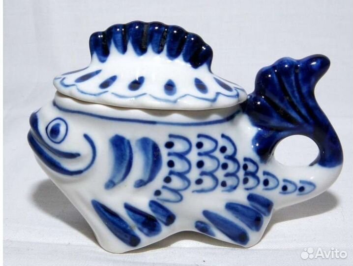 Икорница Гжель